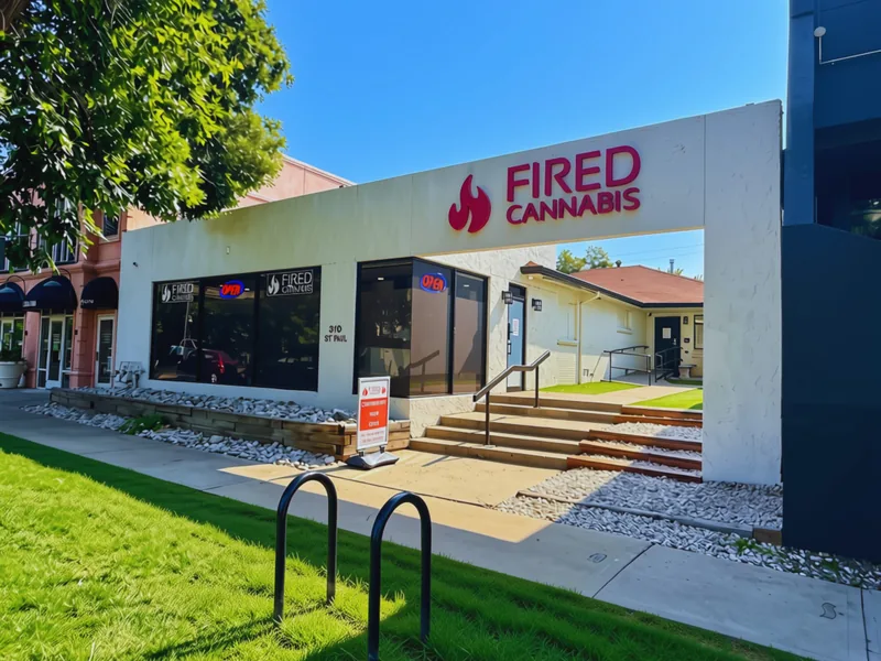 Fired Cannabis Cherry Creek dispensary on St Paul Street in Cherry Creek North