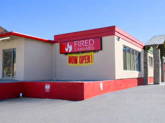 Fired Cannabis Glenwood Springs dispensary on South Glen Avenue along Highway 82